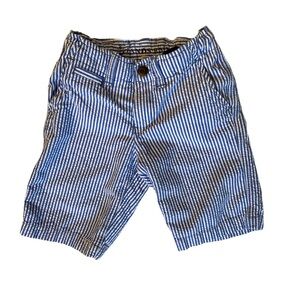 Boys Lands End size 7 Seersucker Shorts